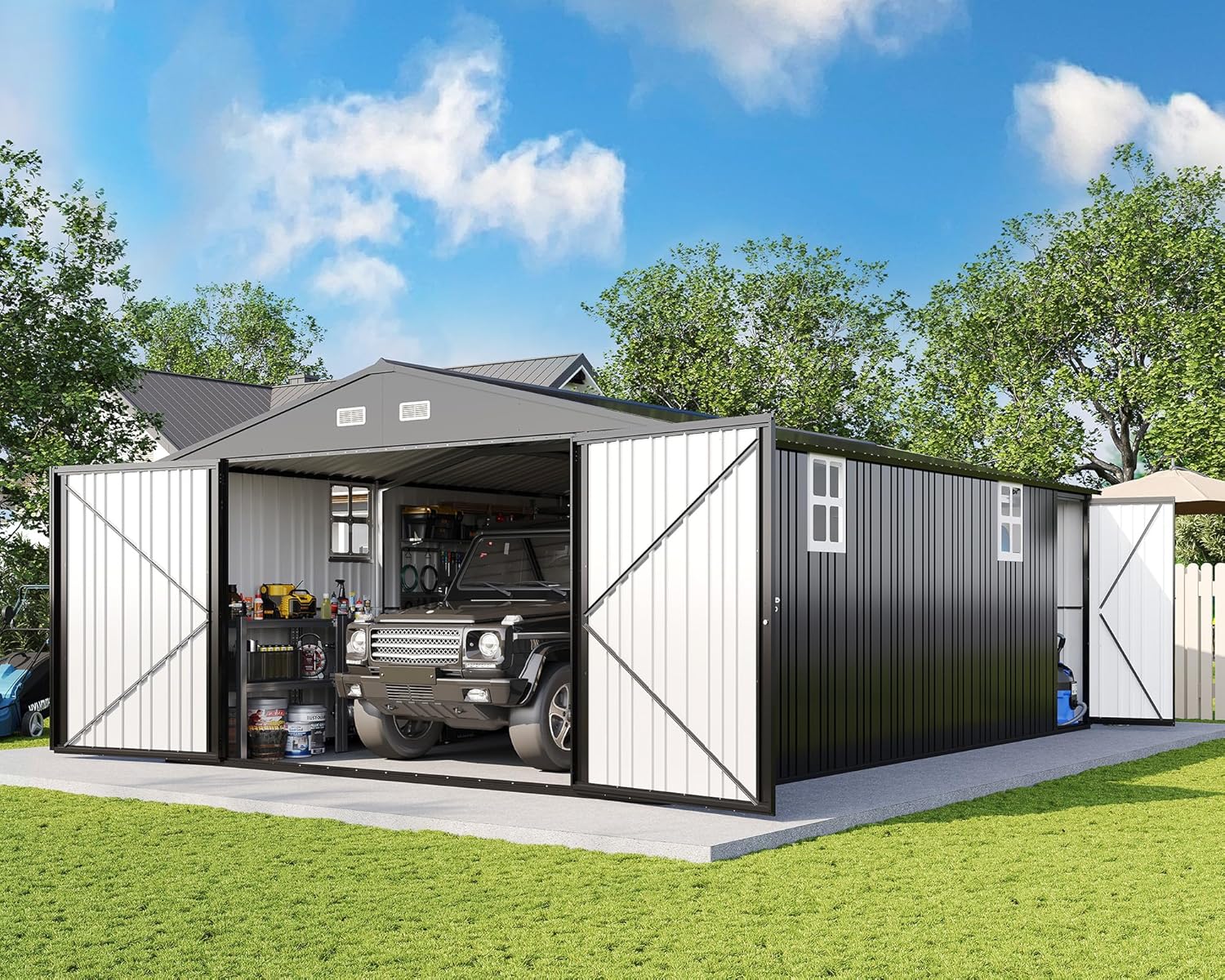 AMERLIFE metal garage shed review,AMERLIFE storage shed review and rating,is AMERLIFE garage shed worth buying,AMERLIFE shed review pros cons,AMERLIFE metal shed review honest opinion,AMERLIFE garage shed review verdict — full unboxing showing every item included