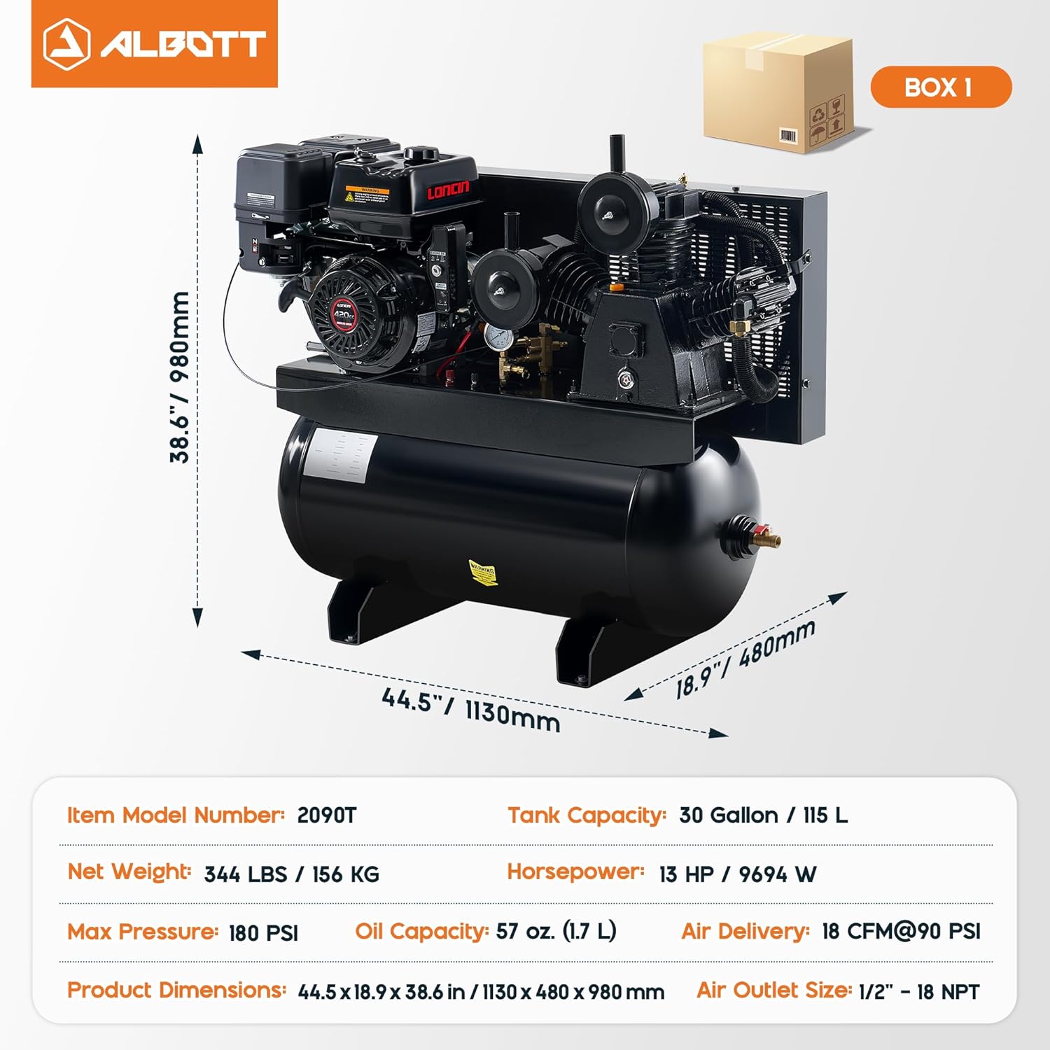 Albott 13HP gas air compressor review,Albott gas air compressor review pros cons,Albott 30 gallon air compressor review verdict,Albott 13HP air compressor review honest opinion,Albott AIC001 air compressor review and rating,Albott gas powered compressor review worth buying setup and first use experience
