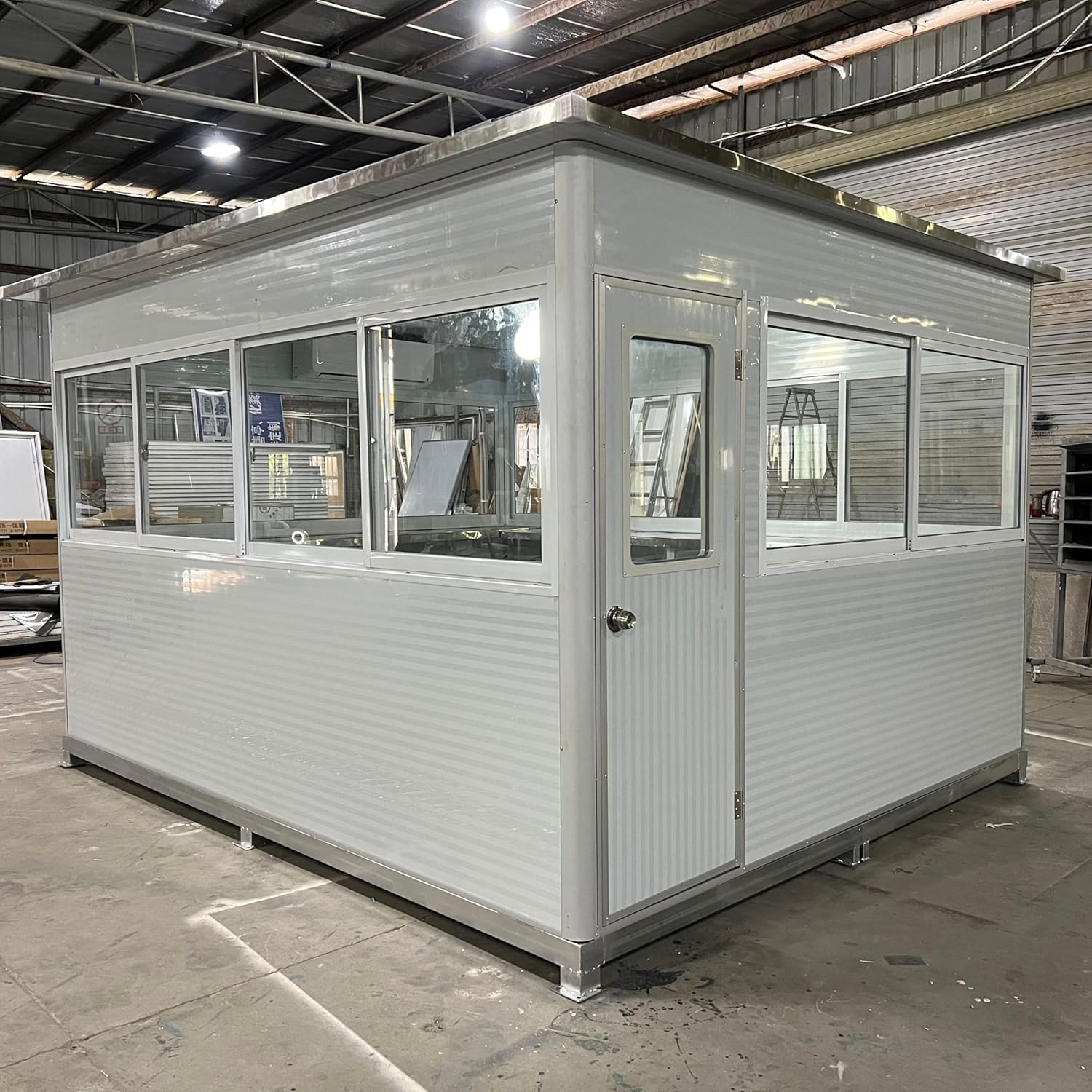 Guard Shack 10x12ft review,security control room review verdict,guard booth with AC review pros cons,is guard shack worth buying review,guard shack EPS insulation review honest opinion,guard house 10x12 review and rating setup and first use experience
