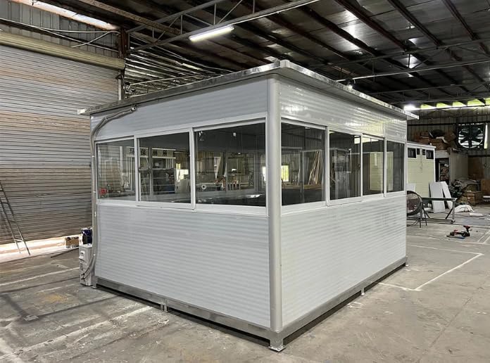 Guard Shack 10x12ft review,security control room review verdict,guard booth with AC review pros cons,is guard shack worth buying review,guard shack EPS insulation review honest opinion,guard house 10x12 review and rating after extended use — long-term performance