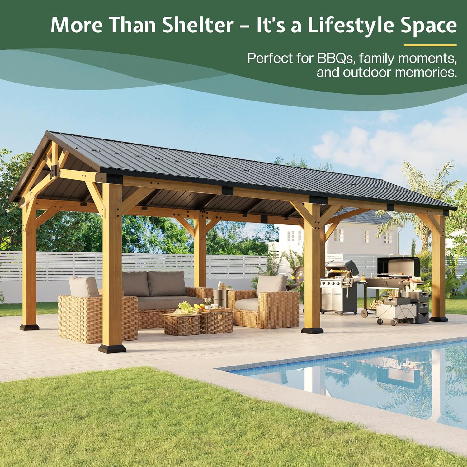 Jocisland 12x24 Cedar Wood Carport Review: Our Honest Take 3 Jocisland 12x24 cedar wood carport review feature breakdown and specification detail