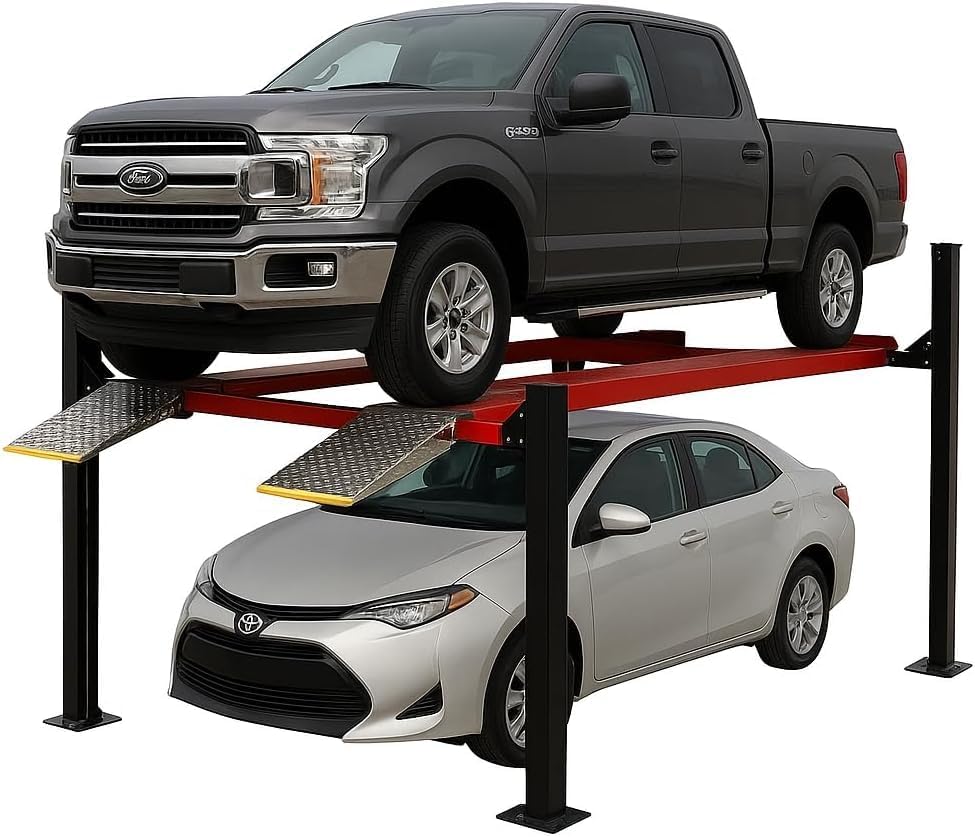 KATOOL 4 post lift review,KATOOL 9500lbs 4 post lift review,KATOOL 4 post lift review and rating,4 post lift review honest opinion,KATOOL parking lift review pros cons,KATOOL 4 post lift review verdict - detailed features and technical specifications