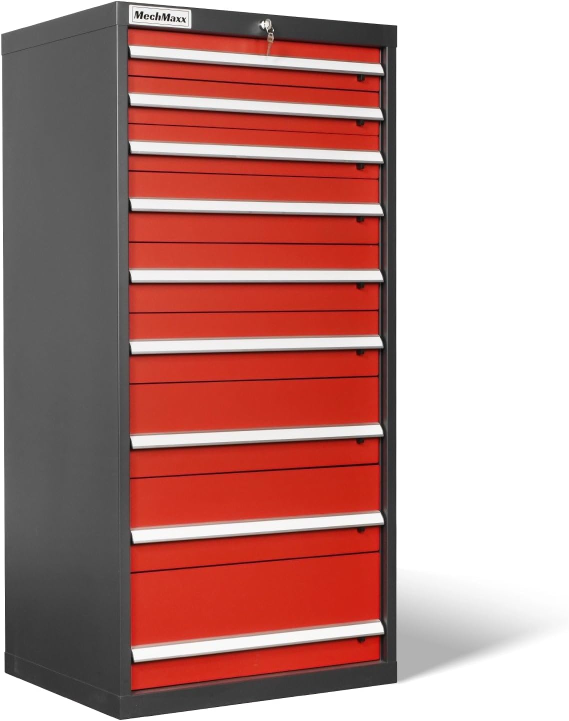 MechMaxx Heavy Duty Tool Cabinet Review: Pros & Cons 1 MechMaxx heavy duty tool cabinet review unboxing — package contents and first impressions showing the steel cabinet and modular dividers