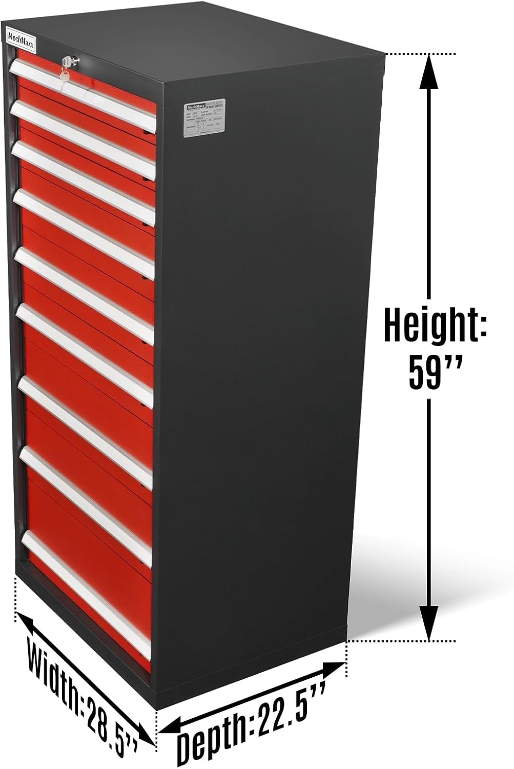 MechMaxx Heavy Duty Tool Cabinet Review: Pros & Cons 2 MechMaxx heavy duty tool cabinet review performance testing showing drawers loaded with heavy tools over multiple weeks