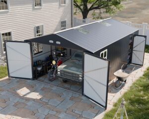Image 1 of WACASA metal garage shed review