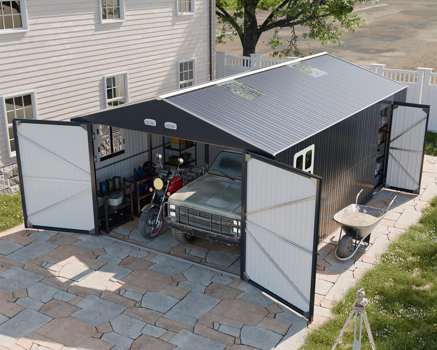 WACASA metal garage shed review,WACASA 13x20x8.3 FT large metal garage shed review and rating,is WACASA metal garage shed worth buying,WACASA metal garage shed review pros cons,WACASA metal garage shed review honest opinion,WACASA metal garage shed review verdict unboxing — first impressions and build quality assessment