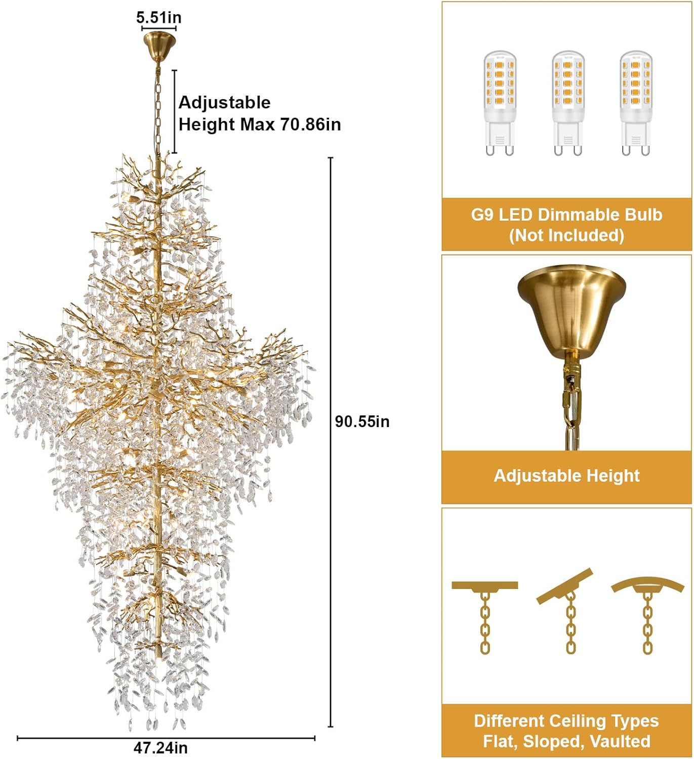 YIOSI 90 Gold Chandelier review,YIOSI crystal chandelier review and rating,is YIOSI chandelier worth buying,YIOSI chandelier review pros cons,YIOSI chandelier review honest opinion,YIOSI 90 gold chandelier review verdict compared against top alternatives