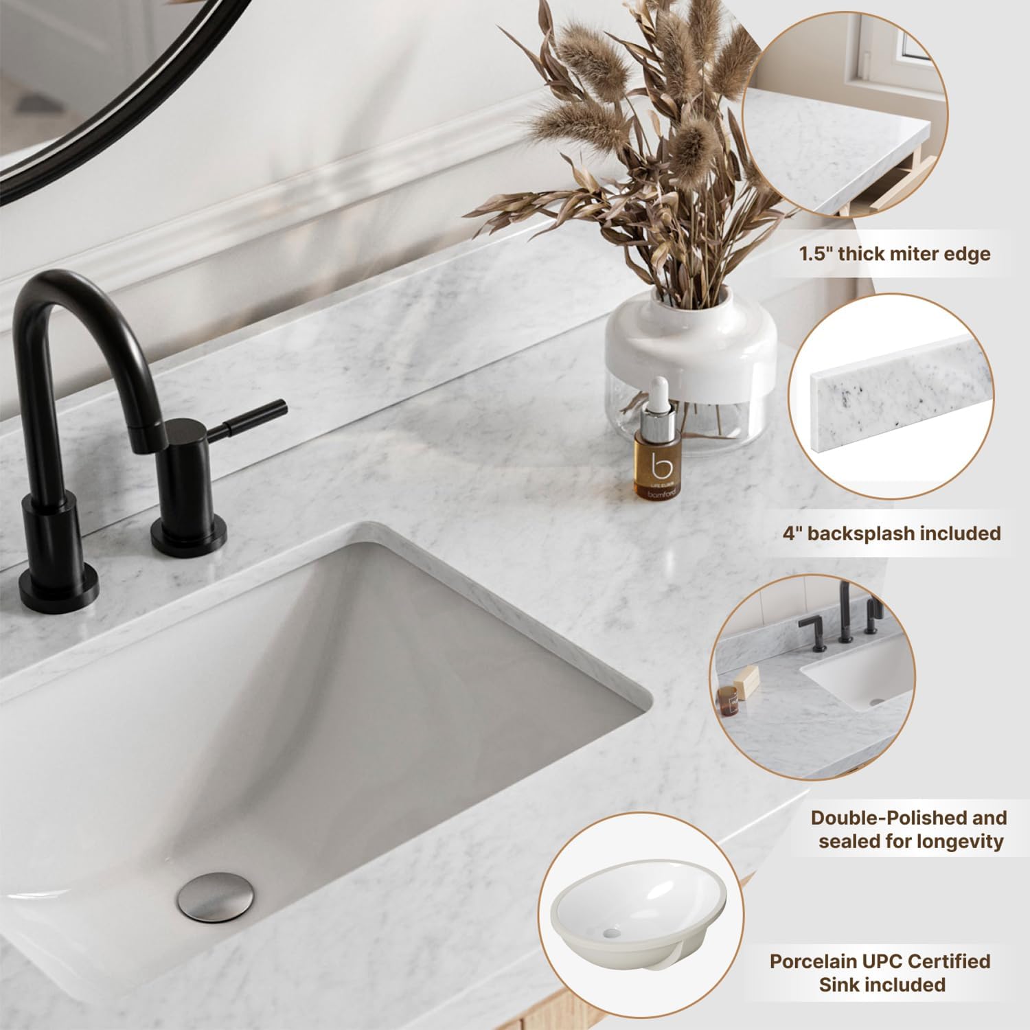 DKB Emilia 60 inch vanity review performance test results
