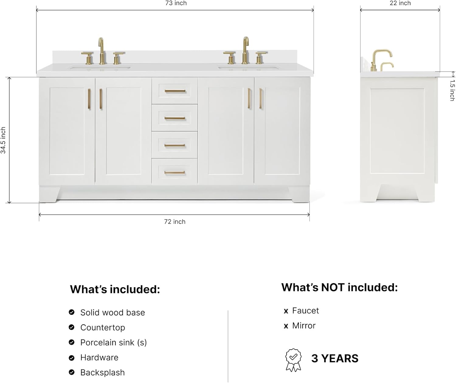 DKB Emilia 72 inch vanity review,DKB Emilia double sink vanity review and rating,DKB vanity review pros cons,DKB Emilia vanity worth buying,DKB Emilia vanity review honest opinion,DKB 72 inch vanity review verdict setup and first use experience