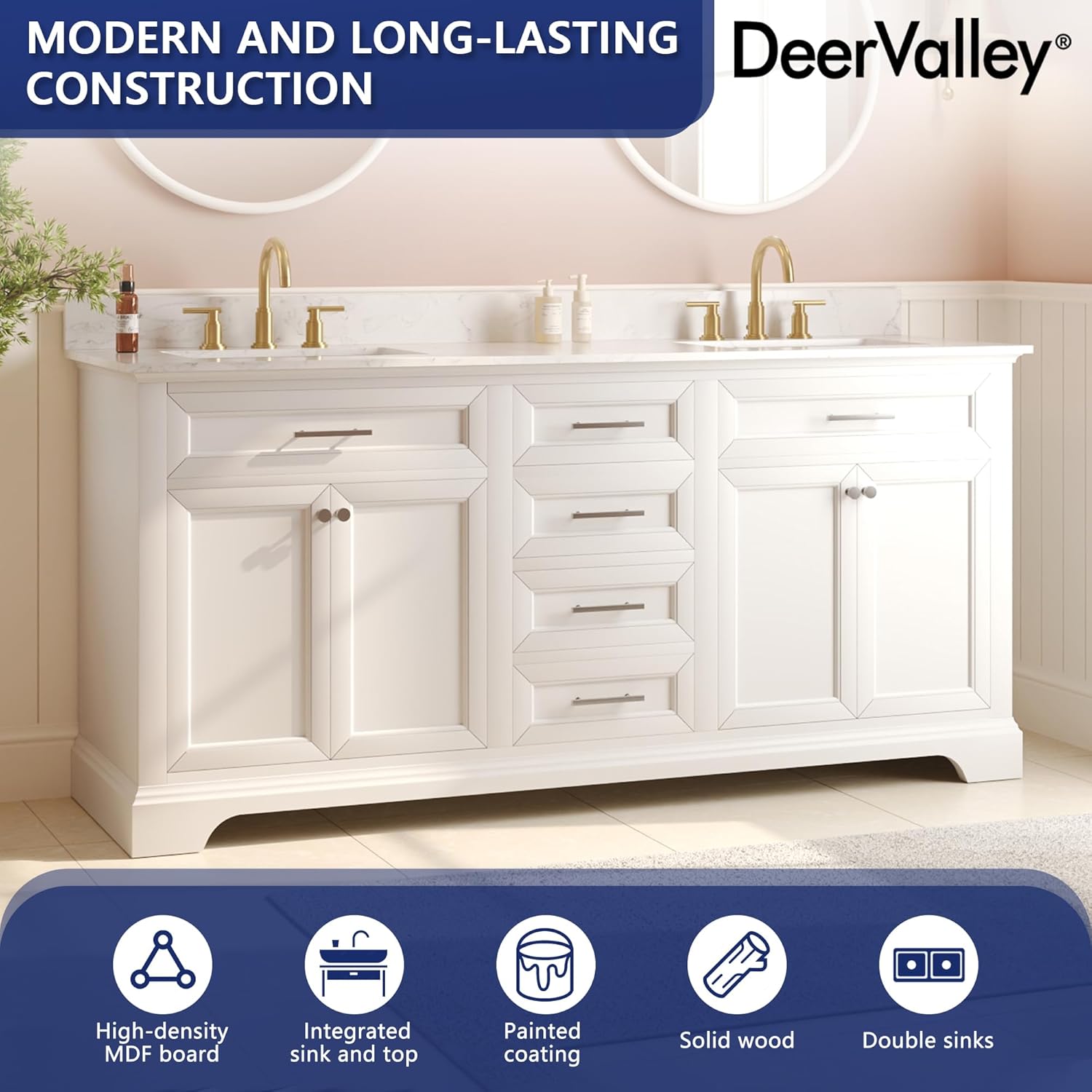 Step-by-step guide for DeerValley 72 bathroom vanity review,DeerValley vanity review and rating,is DeerValley vanity worth buying,DeerValley vanity review pros cons,DeerValley vanity review honest opinion,DeerValley 72 inch vanity review verdict - complete tutorial