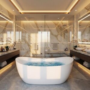 Image 1 of EliteEdge freestanding jetted bathtub review