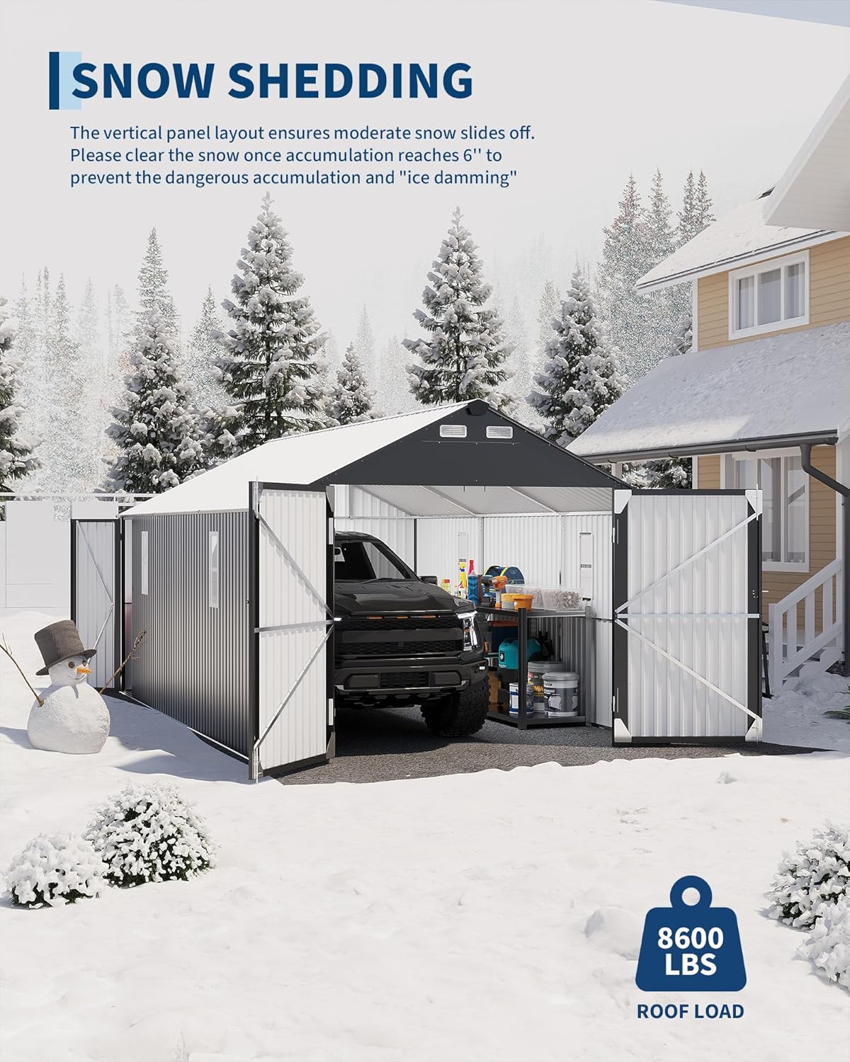 GarveeLife metal carport review - unboxing and complete package contents