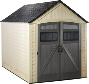 Image 1 of Rubbermaid resin outdoor storage shed review