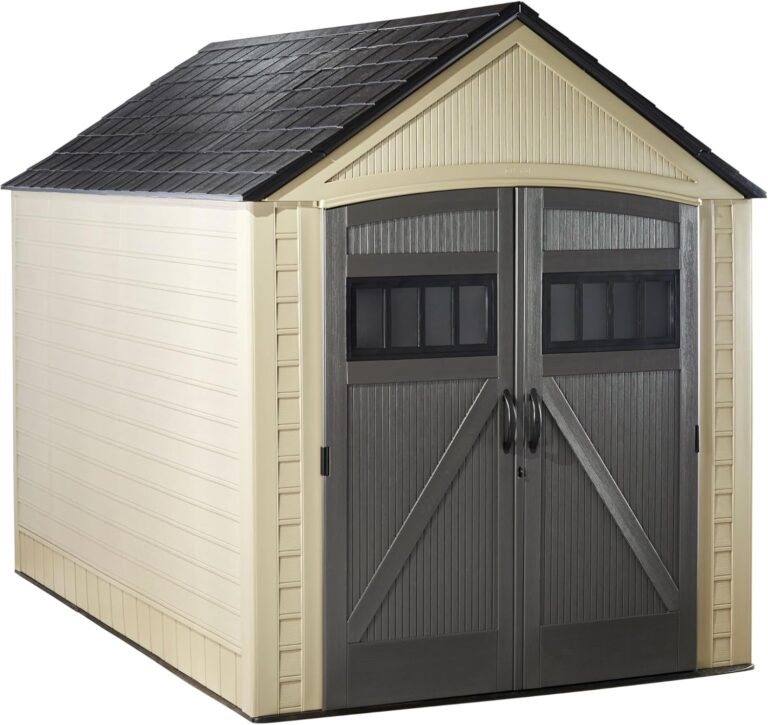 Image 1 of Rubbermaid resin outdoor storage shed review