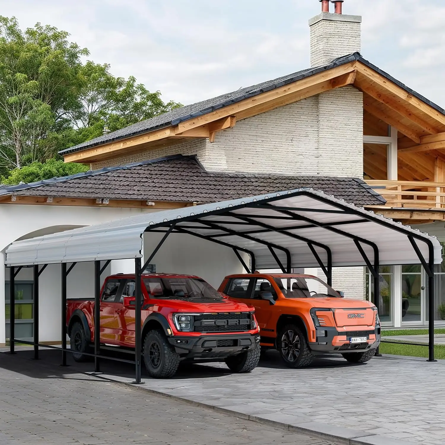 Shintenchi Metal Carport Review: Unbiased Pros & Cons Worth Buying? 1 Shintenchi metal carport review, Shintenchi metal carport pros cons, Shintenchi metal carport honest review build quality and materials close-up