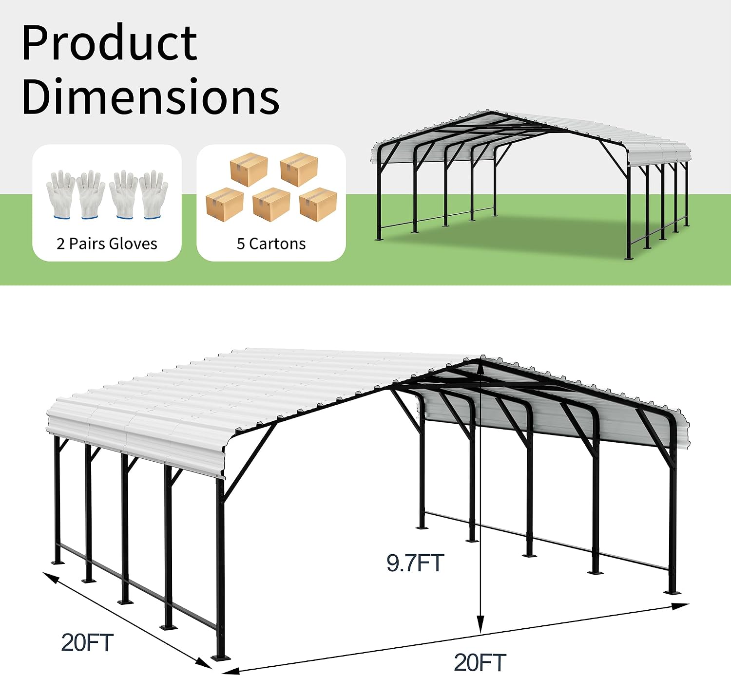 Shintenchi metal carport review, Shintenchi metal carport pros cons, Shintenchi metal carport honest review real-world performance test results