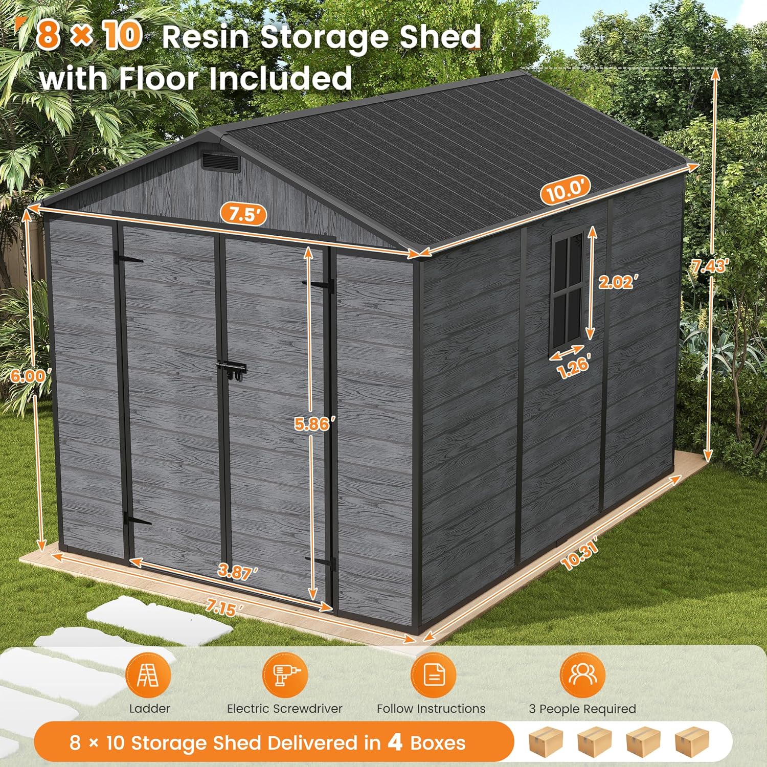 UDPATIO outdoor resin storage shed review,UDPATIO 8x10 shed review and rating,UDPATIO plastic shed review pros cons,UDPATIO resin shed review honest opinion,is UDPATIO storage shed worth buying,UDPATIO outdoor shed review verdict — design and build quality detail