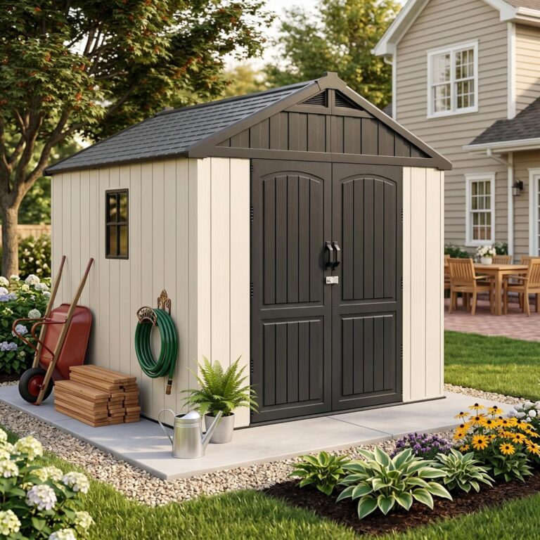 Image 1 of devoko 8x8 resin shed review