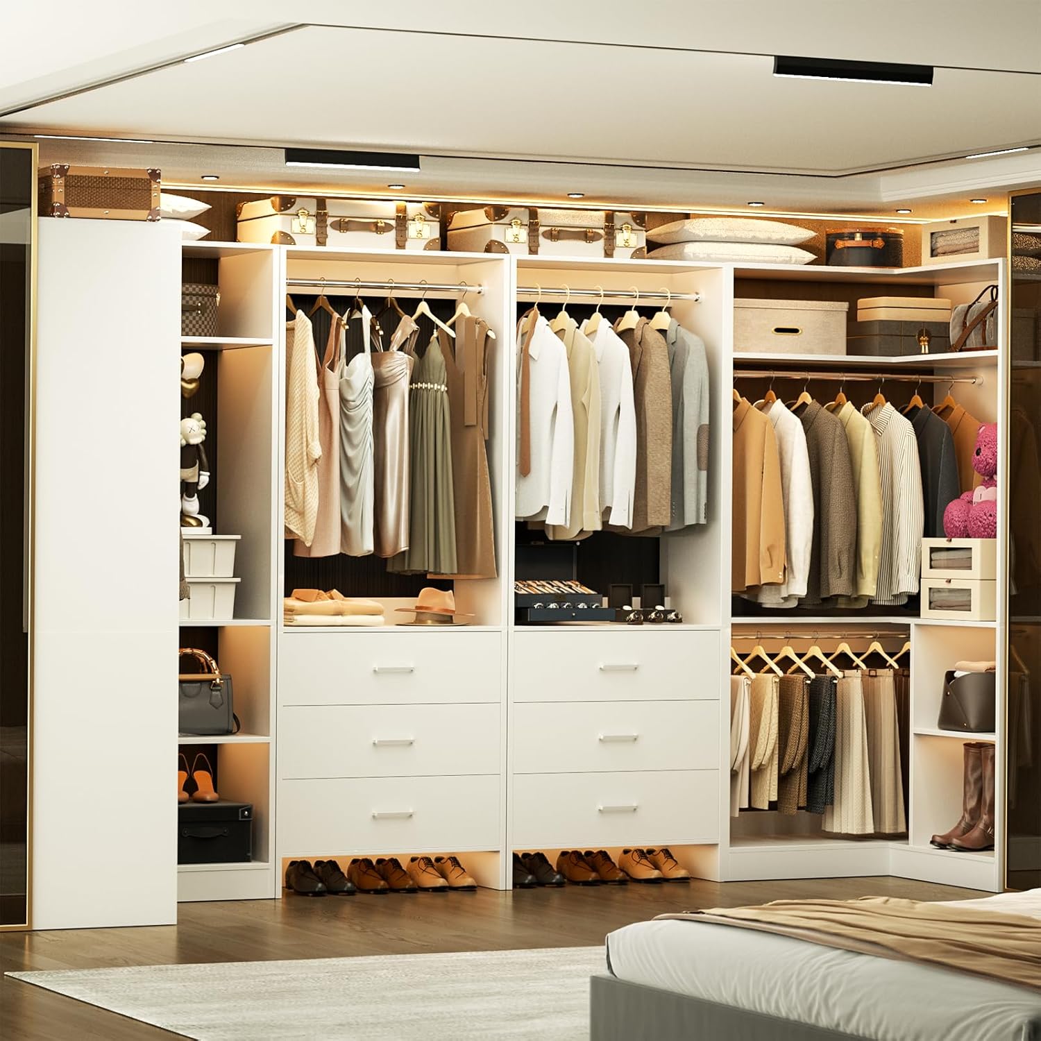 Aheaplus closet system review,Aheaplus closet system review and rating,Aheaplus closet system review pros cons,Aheaplus closet system review honest opinion,Aheaplus closet system review verdict,Aheaplus walk-in wardrobe organizer review - unboxing and complete package contents