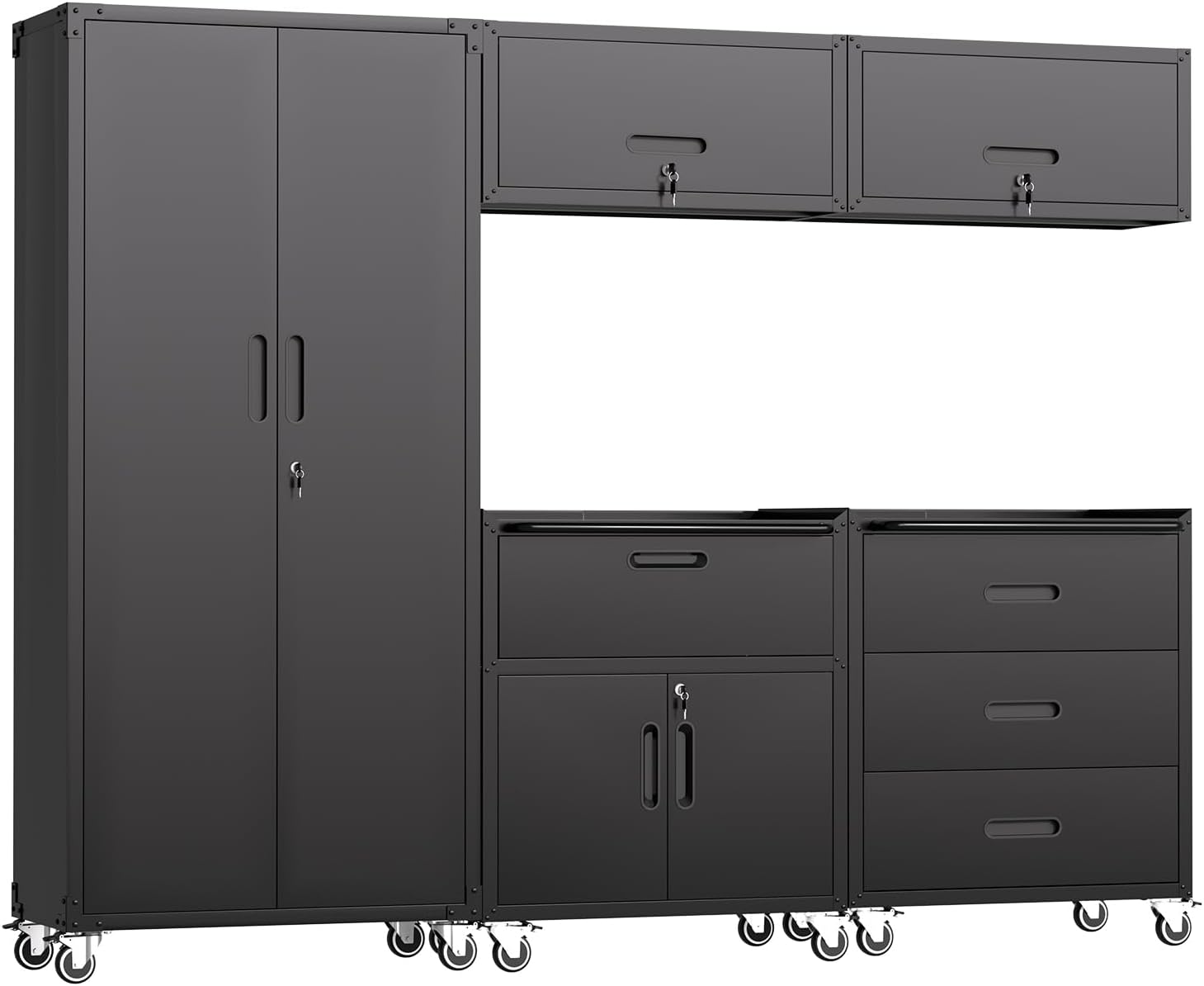 FLIXELIO garage storage cabinets review, full box contents and build quality