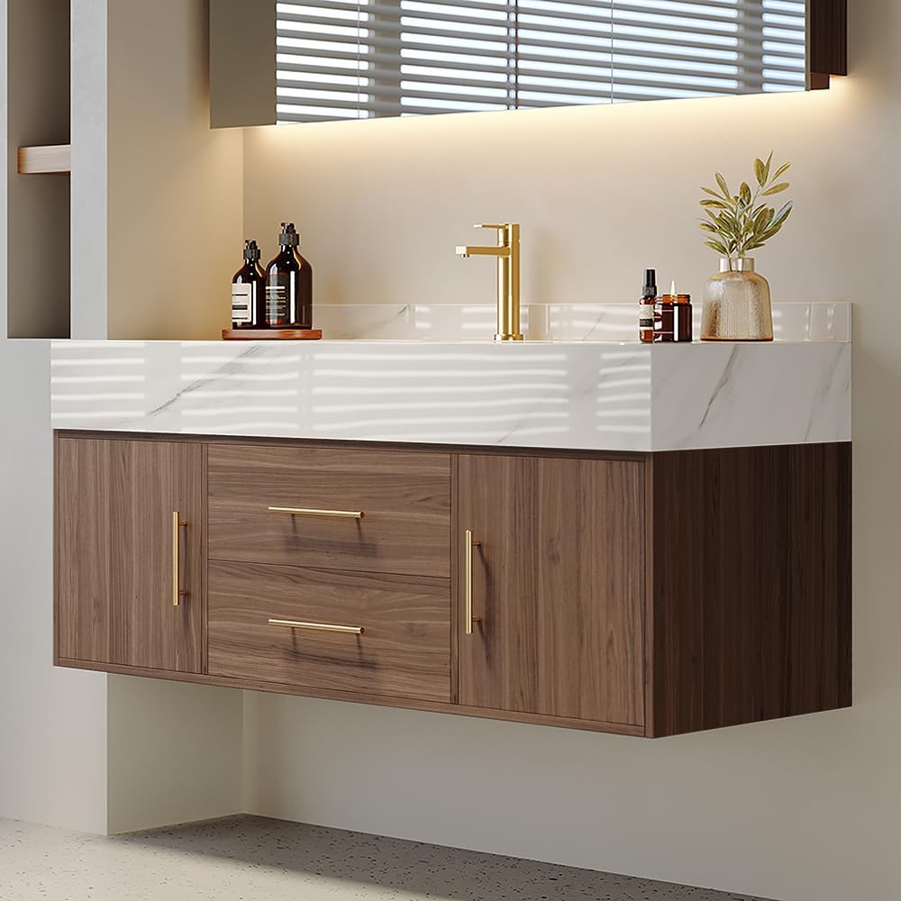 Weibath floating bathroom vanity review,Weibath bathroom vanity review pros cons,floating bathroom vanity review honest opinion,Weibath 39 inch vanity review verdict,wall mounted vanity review worth buying,sintered stone vanity review and rating during hands-on performance testing