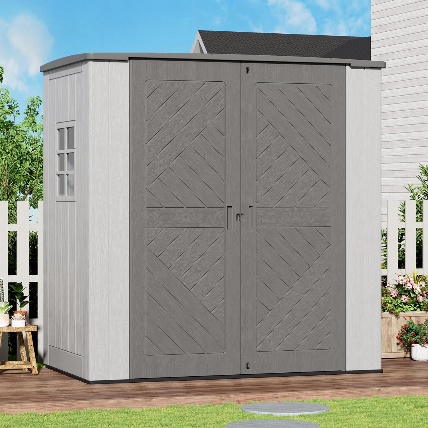 ZZM outdoor storage shed review,ZZM storage shed review and rating,is ZZM outdoor shed worth buying,ZZM shed review pros cons,ZZM storage shed review honest opinion,ZZM outdoor shed review verdict build quality and materials close-up