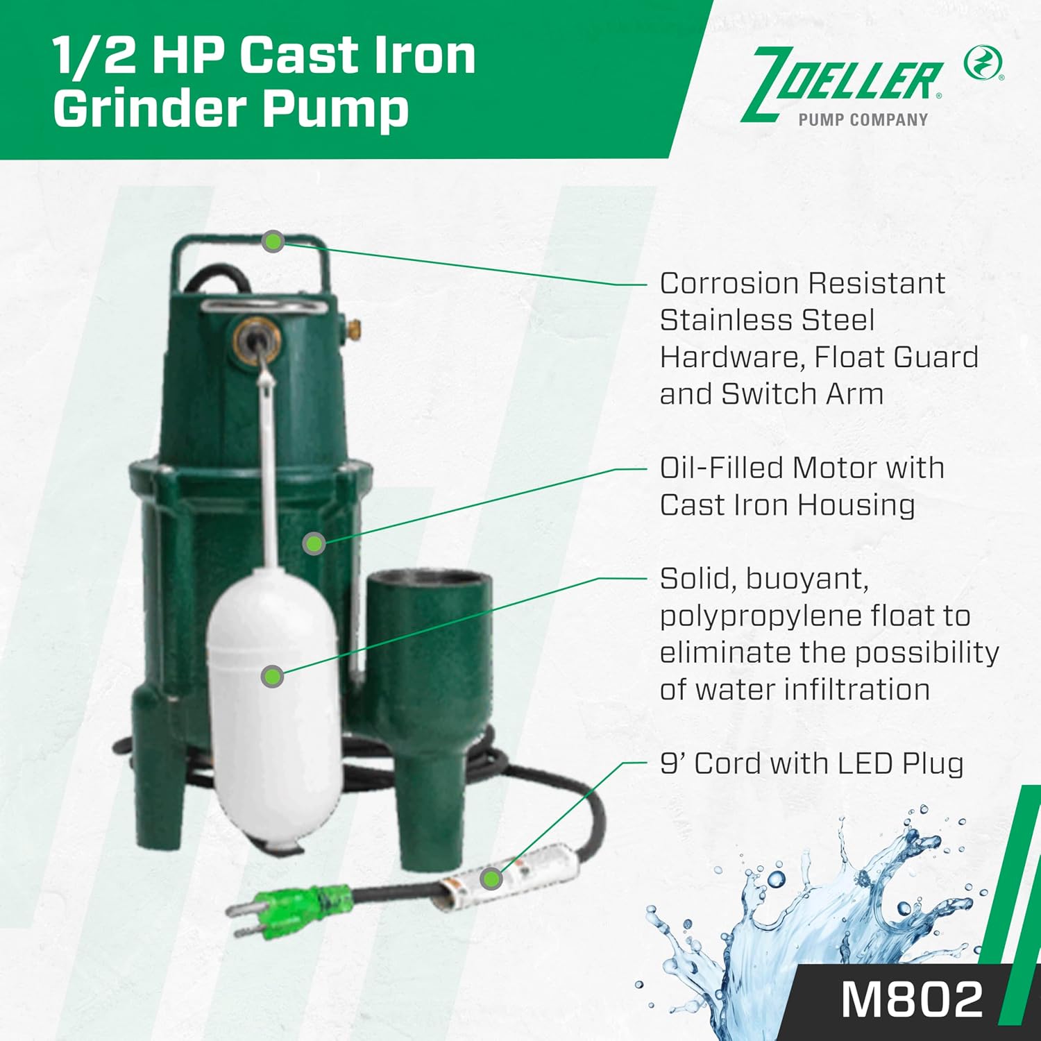 Zoeller M802 grinder pump review,Zoeller M802 review and rating,is Zoeller M802 worth buying,Zoeller M802 review pros cons,Zoeller M802 review honest opinion,Zoeller M802 review verdict real-world performance test results
