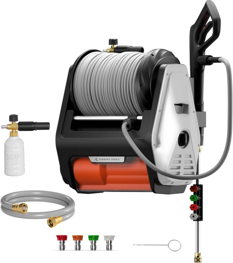 Image 1 of giraffe tools grandfalls retractable pressure washer review