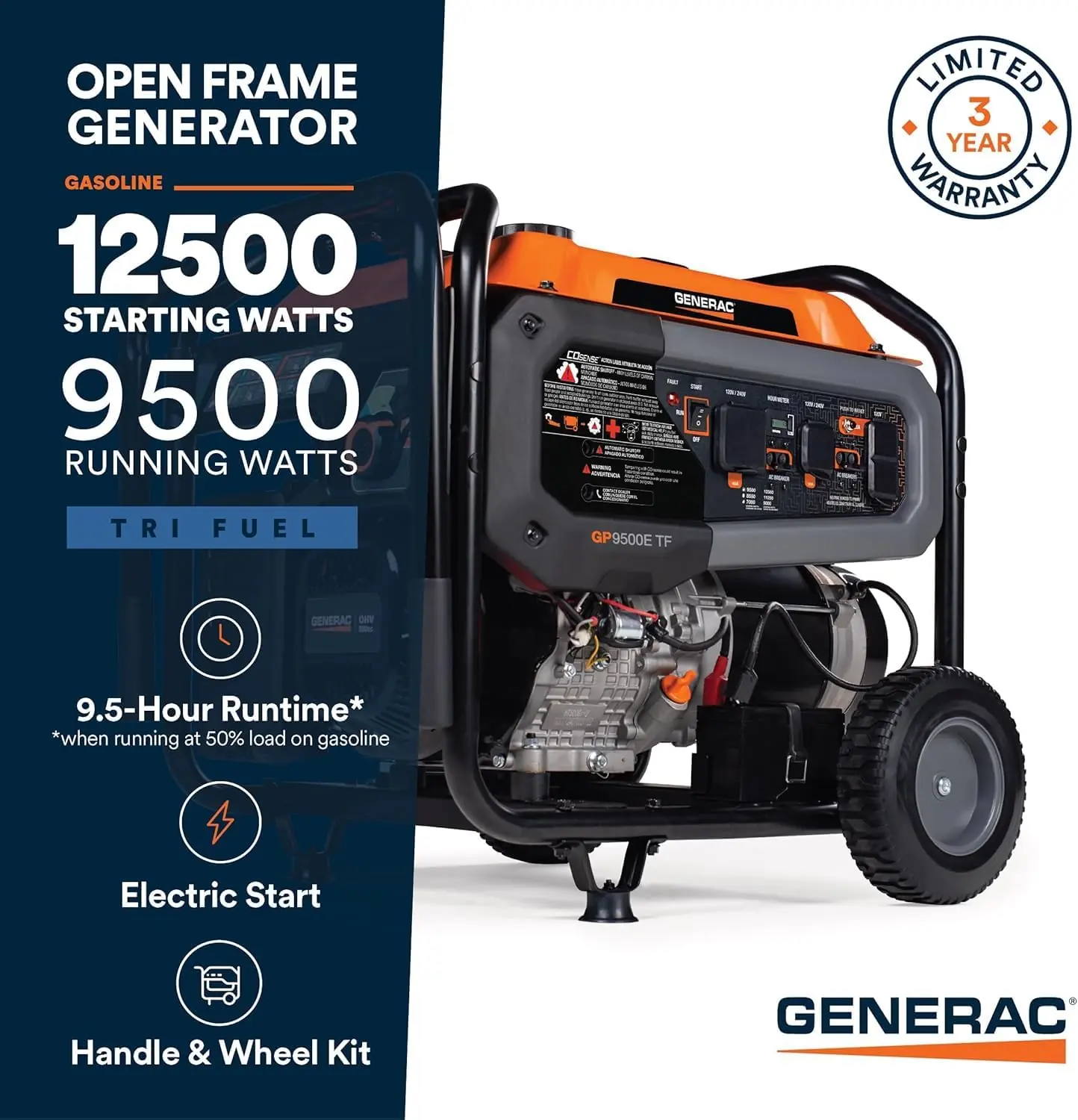 Generac GP9500E Review: Tri-Fuel Generator Worth Buying? 3 Generac GP9500E review,Generac GP9500E review and rating,is Generac tri-fuel generator worth buying,Generac GP9500E review pros cons,Generac tri-fuel generator review honest opinion,Generac GP9500E review verdict benchmark scores and measured results
