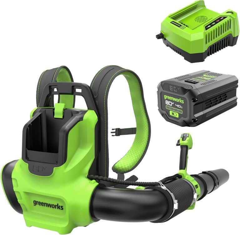 Image 1 of Greenworks 80V backpack leaf blower review