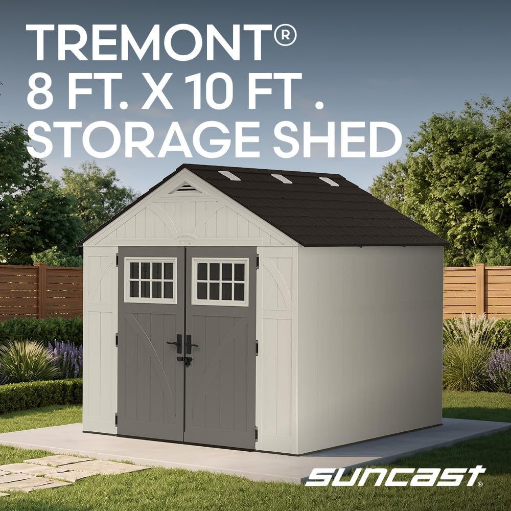 Suncast 8x10 Review: Our Honest Pros & Cons Verdict 3 Suncast 8x10 Review,Suncast 8x10 shed review and rating,is Suncast 8x10 shed worth buying review,Suncast Tremont shed review pros cons,Suncast 8x10 shed review honest opinion,Suncast Tremont shed review verdict — setup process and usability