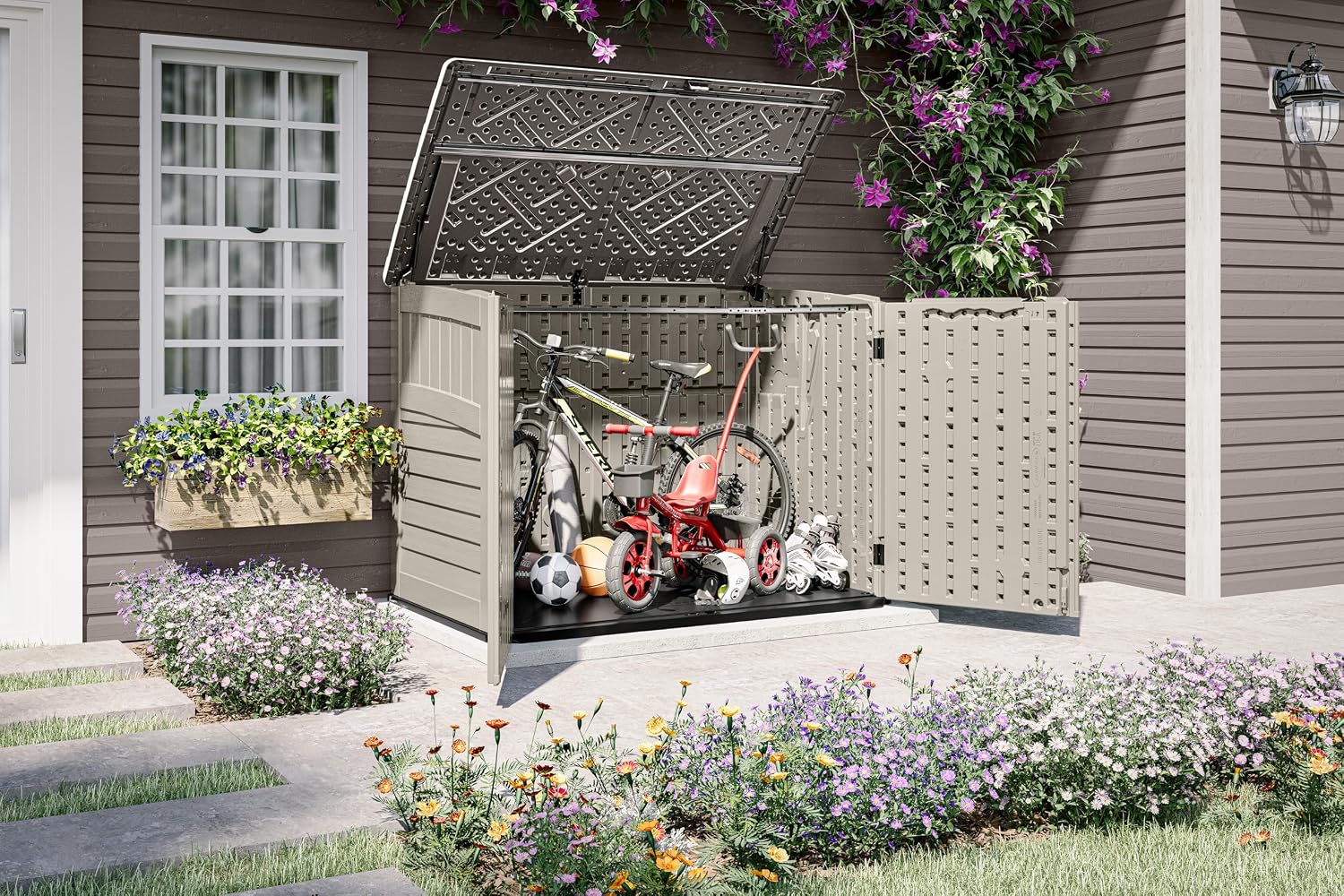 Suncast Horizontal Storage Shed Review,Suncast horizontal storage shed review and rating,Suncast horizontal shed review worth buying,Suncast Stow-Away shed review pros cons,Suncast horizontal shed review honest opinion,Suncast storage shed review verdict performance testing over multiple weeks