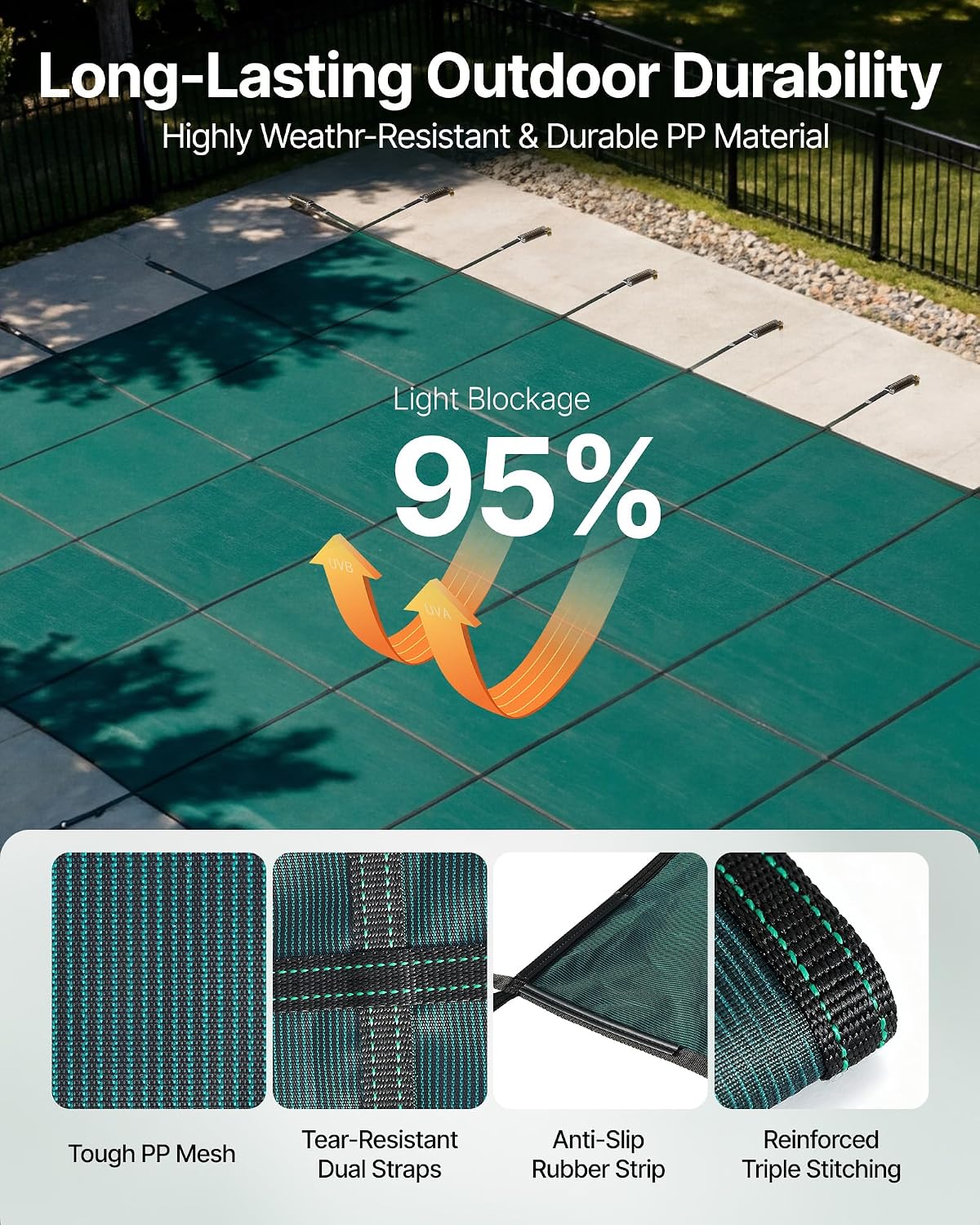 VEVOR 18x36 Inground Pool Cover Review: Honest Pros & Cons 3 VEVOR 18x36 inground pool cover review,VEVOR 18x36 inground pool cover review and rating,is VEVOR pool safety cover worth buying,VEVOR pool cover review pros cons,VEVOR inground pool cover review verdict,VEVOR mesh pool cover review honest opinion after weeks of real-world daily use